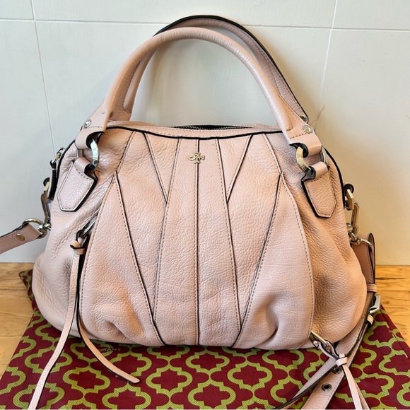 Oryany NWOT Trina Leather Bag in Misty Rose Satchel Crossbody Zipper Closures - Picture 2 of 9